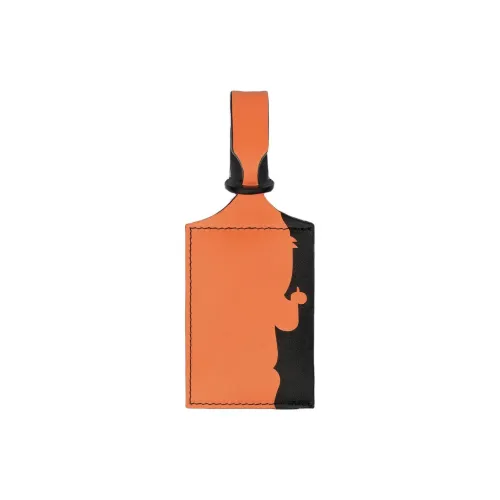 LONGCHAMP Cow Leather Keychains Women's Orange