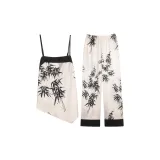 Camisole+Long Pants Ink Bamboo Women's Matching Set
