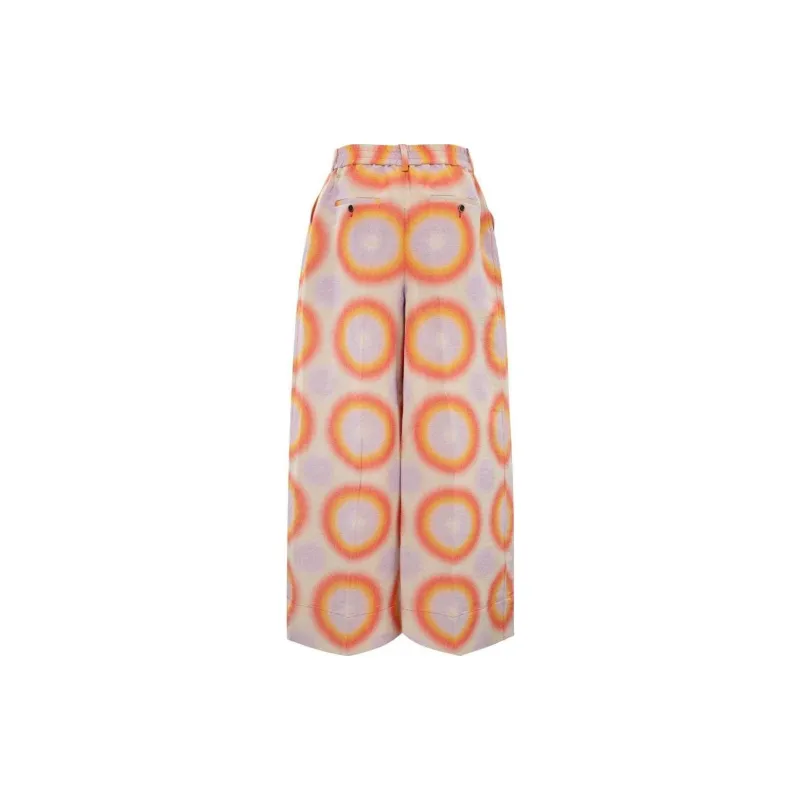 Christopher John Rogers SS24 Casual Pants Women's Orange-1
