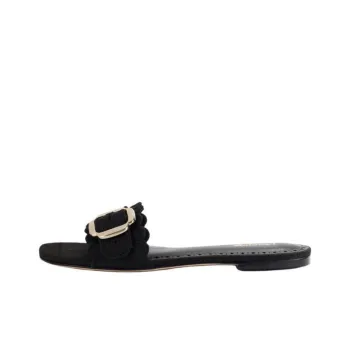 Larroude Slide Slippers Women's Black