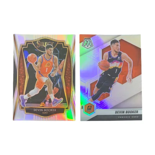 PANINI 2021 Sun Devin Booker Silver Fold SELECT Mosaic Player Card Pass Sports Cards 2 Pcs