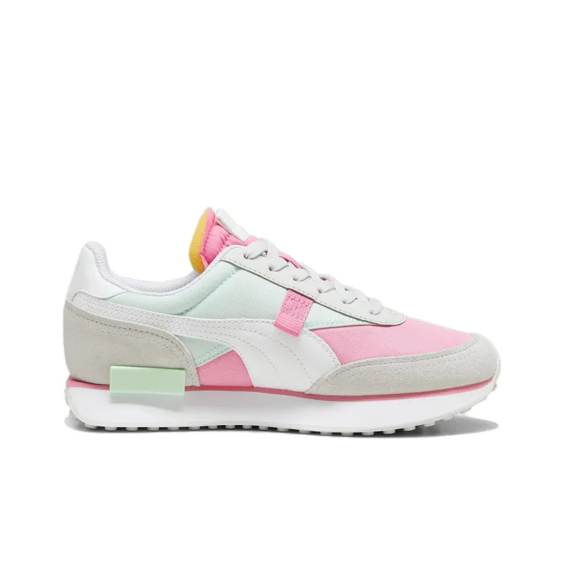 PUMA Future Rider Slip Resistant Low Top Casual Running Shoes Unisex Pink-1