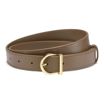 JAGUAR Luxe Genuine Leather Brown Belt Cow Leather Belt Women's Width  2.5cm