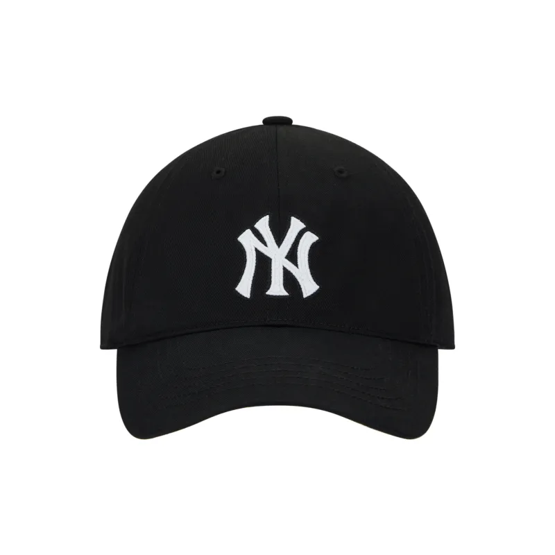 MLB Monogram Crew Neck Short Sleeved T Shirts Classic Large Star Same Style Sun Hat Combination Couple Unisex Black-3