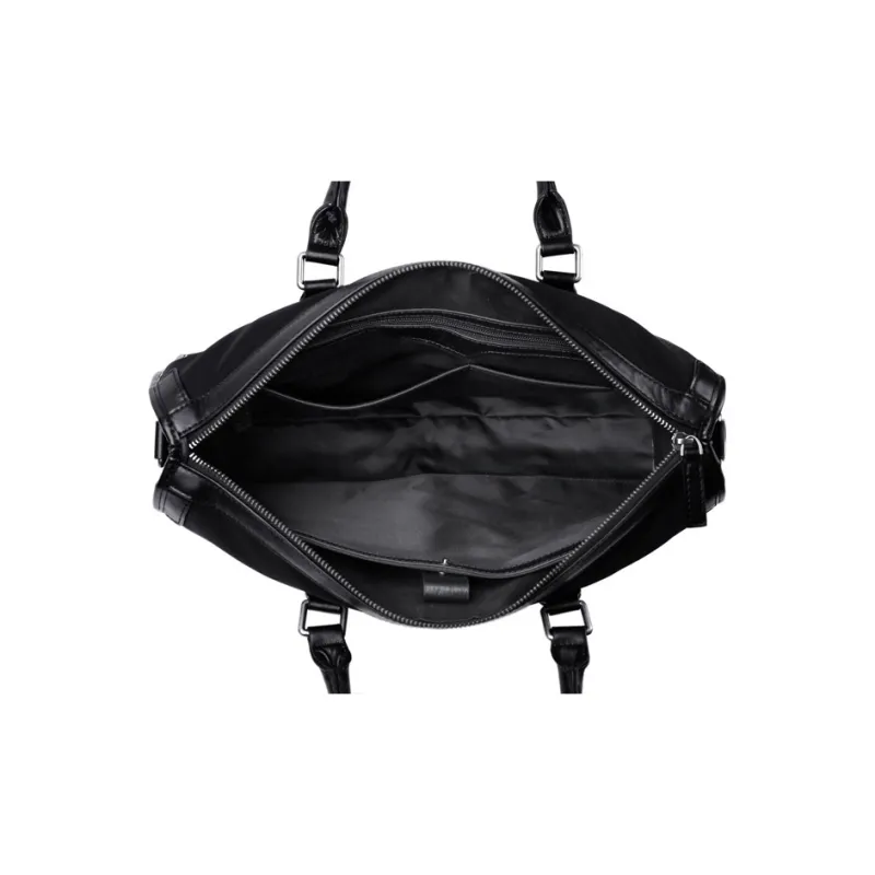 DOSRFINI Oxford Briefcase Shoulder Bag Crossbody Bag Handbag Regular Men's Black-4