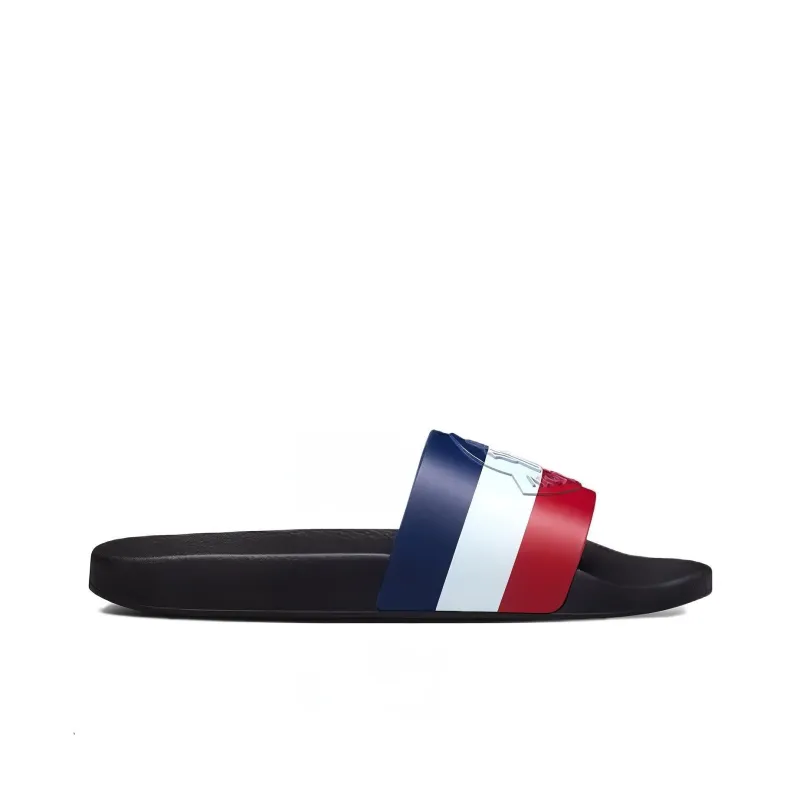 Moncler Basile Slide Slippers Men's Black-1