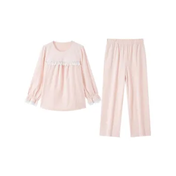 Yiner Life Pajama Set Women's Orange Pink