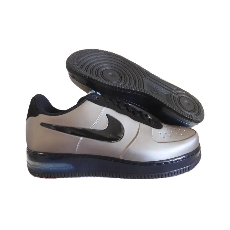 Nike Air Force 1 Foamposite Pro Low Qs 'Grey Black'-4