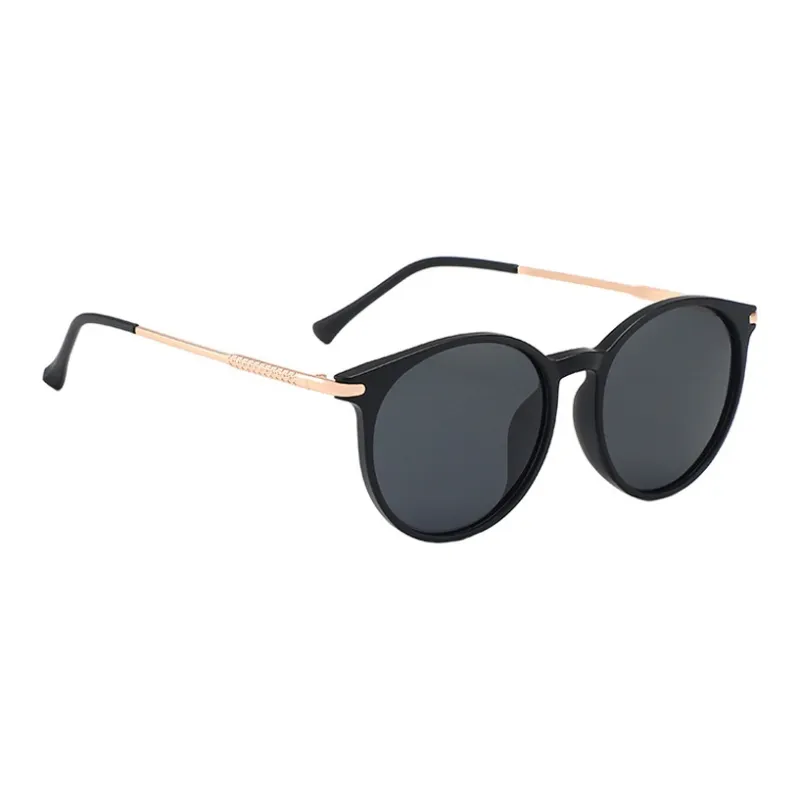 BSELEON TR/Memory Plastic Round Sunglasses Unisex-3