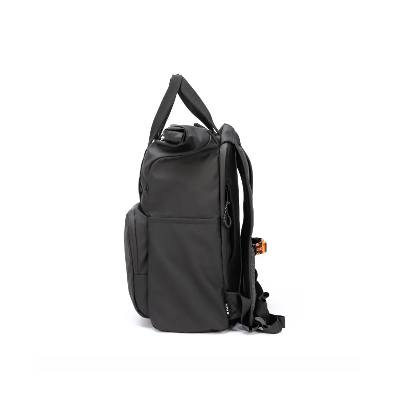 INUK Recycled Material Carry Backpack Regular Unisex Black Forest Green/Extreme Night Black-8