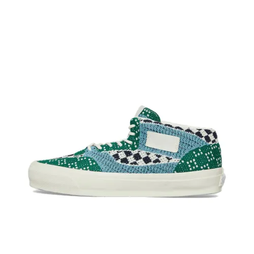 Vans Half Cab Skateboard Shoes Men Mid-Top Green