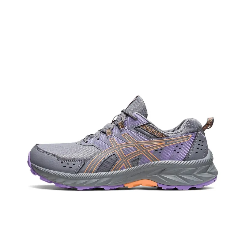 Asics Gel Venture 9 Anti Slip Wear Resistant Low Top Casual Running Shoes Women's Gray Purple-0