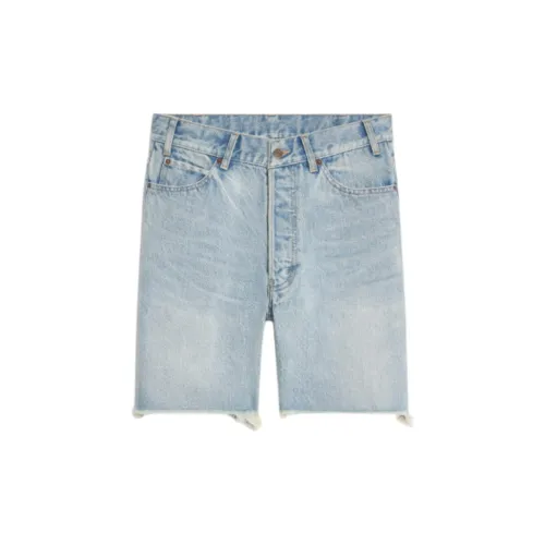 CELINE Denim Shorts Men Light Blue