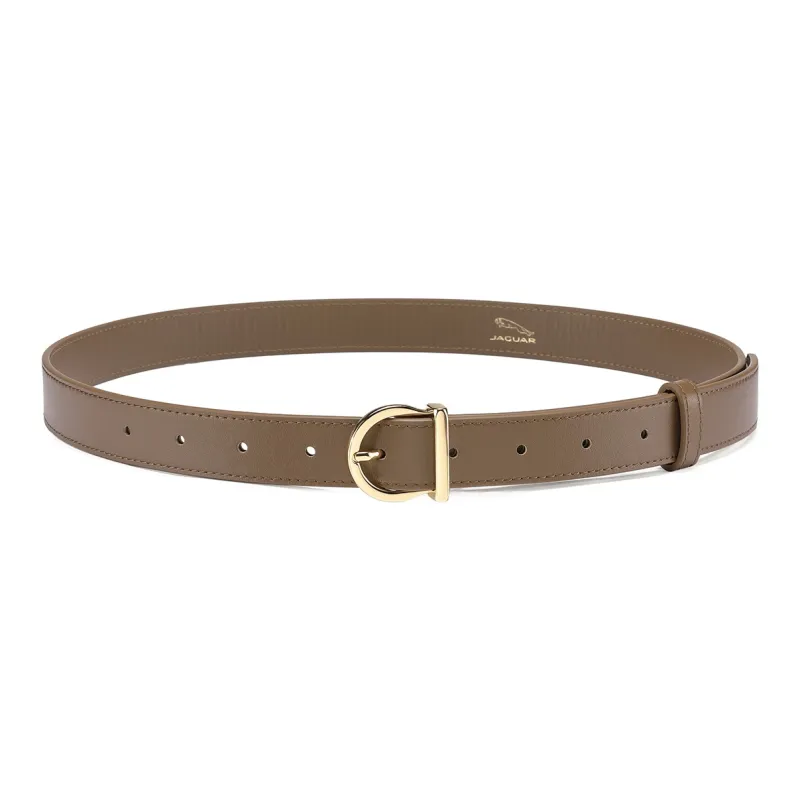 JAGUAR Luxe Genuine Leather Brown Belt Cow Leather Belt Women's Width  2.5cm-3