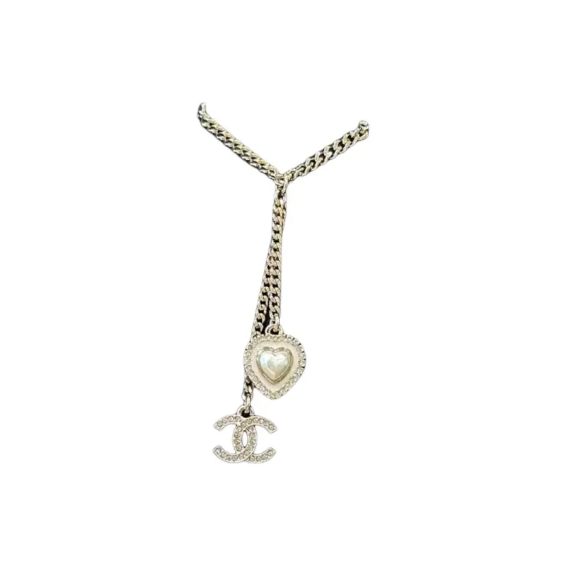 CHANEL Metal, Glass Pearl, Crystal Necklaces Women's Gold-1