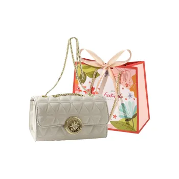 Cwatcun PU Shoulder Bag Crossbody Bag Regular Women's White/Black