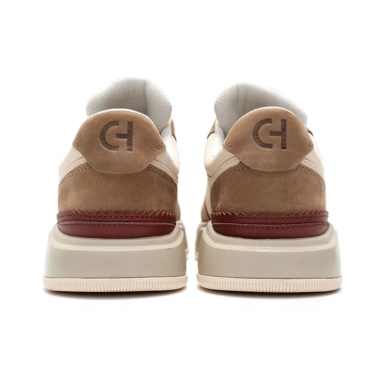 COLE HAAN Coverage Slip Resistant And Abrasion Resistant Low Top Skateboard Shoes Men's Beige Brown-4