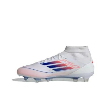 Adidas F50 Pro Mid Cut Fg Cloud White Lucid Blue Solar Red Women's