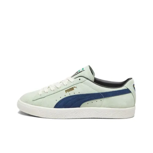 PUMA Suede Skateboard Shoes Unisex Low-Top Light Green