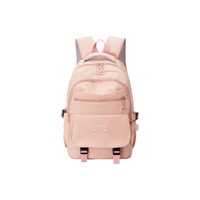 GEERDUN Nylon Backpack Unisex Black/Purple/Green/Blue/Pink-8
