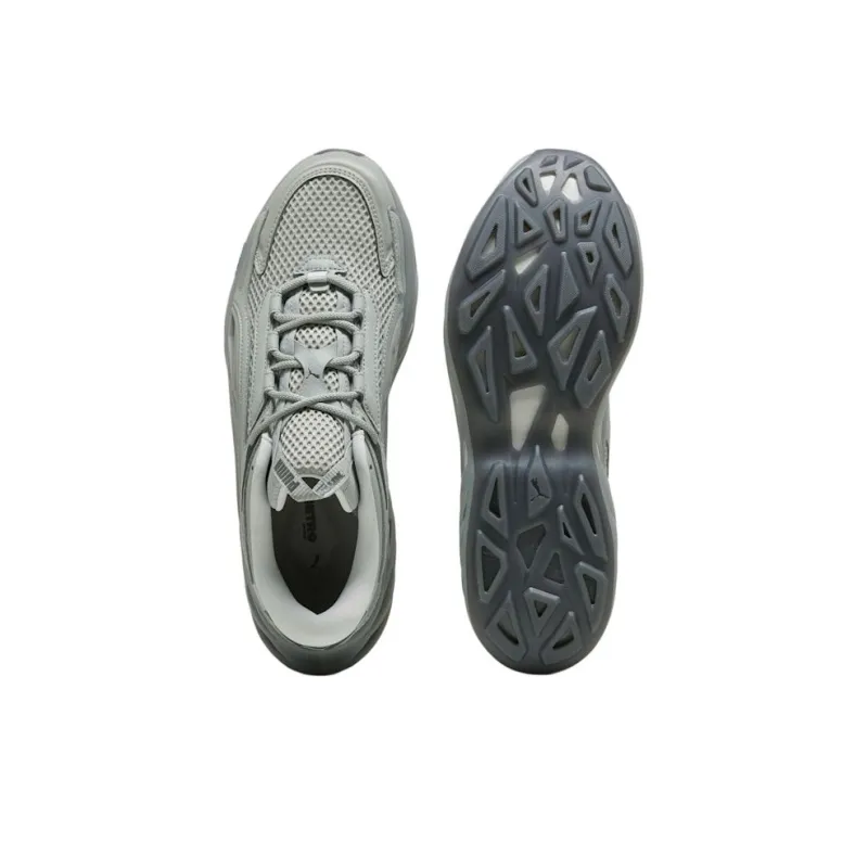 PUMA Exotec Nitro Base Anti Slip Wear Resistant Low Top Casual Running Shoes Unisex Gray-4