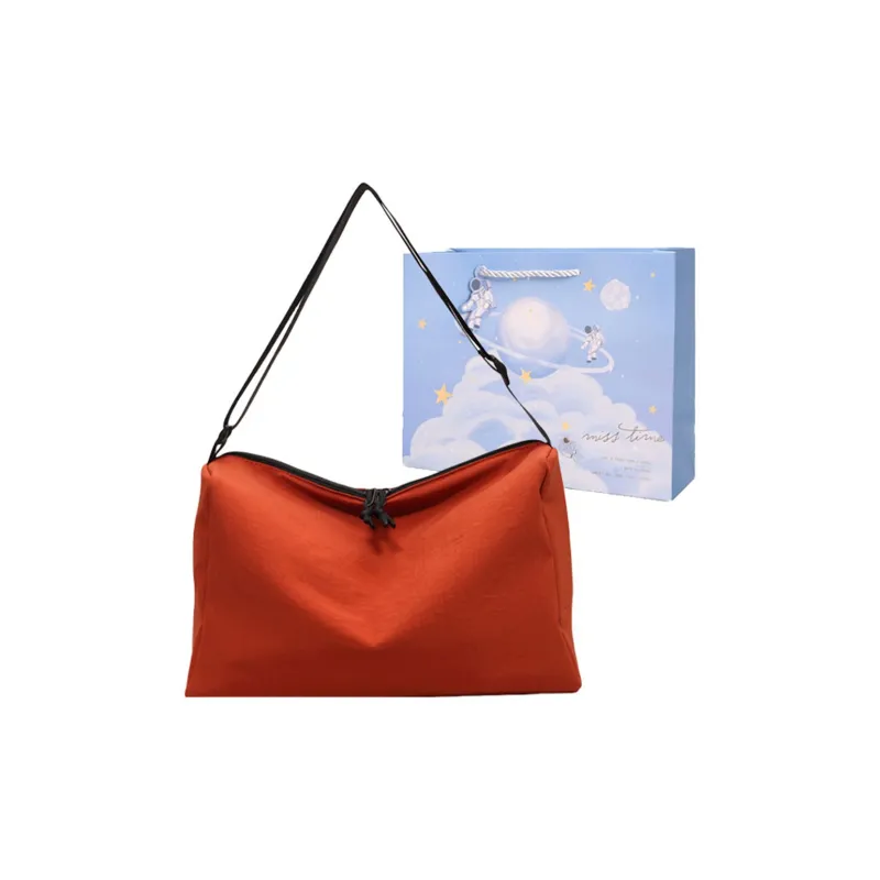 Duoluplo Doron Paul Fabric Shoulder Bag, Crossbody Bag Women's Black/Khaki/Orange-18