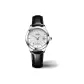 Silver Case White Dial Black Leather Strap[Women's]