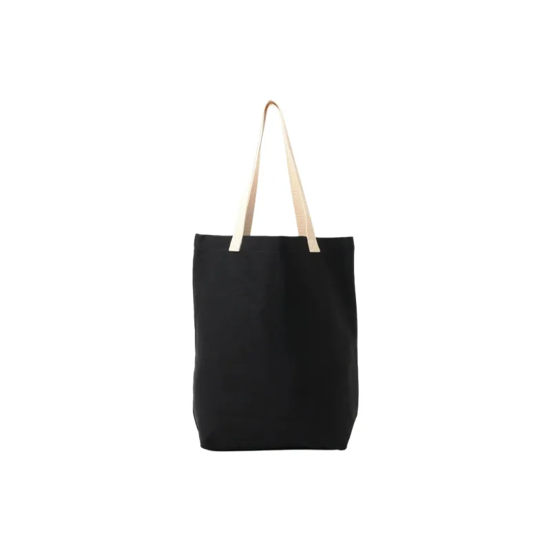 Beams Cotton Tote Bag Shopping Bag Handbag Unisex Black/Orange/Blue-1