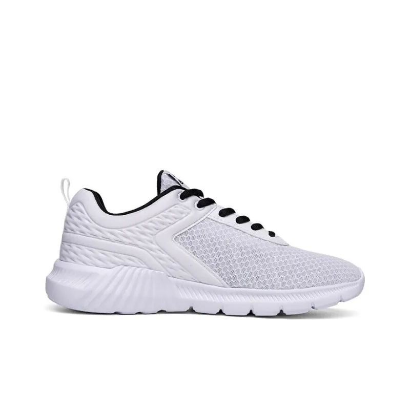 Erke Cushioning Anti Slip And Wear Resistant Low Top Casual Running Shoes Men's True White-1