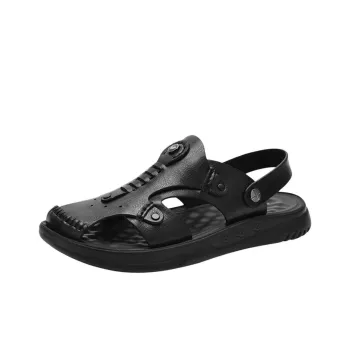 Rich birds Beach Sandals Men Black/Khaki
