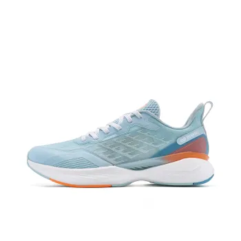 QIAODAN Popularity 11 Cushioning Height Increasing High-Top Running Shoes Men's Blue Orange
