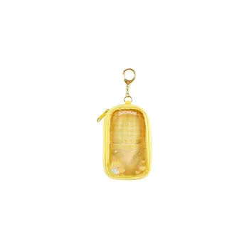 Sanrio Polyester With Polyvinyl Chloride Storage Bag Coin Purse Regular Women's Light Yellow
