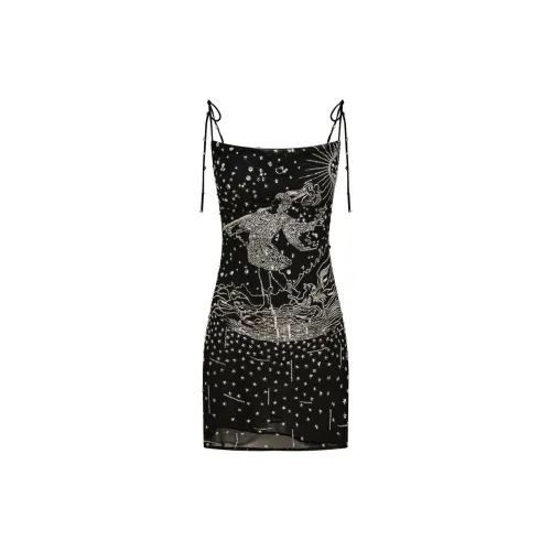 RACHEL GILBERT Slip Dresses Women's Black