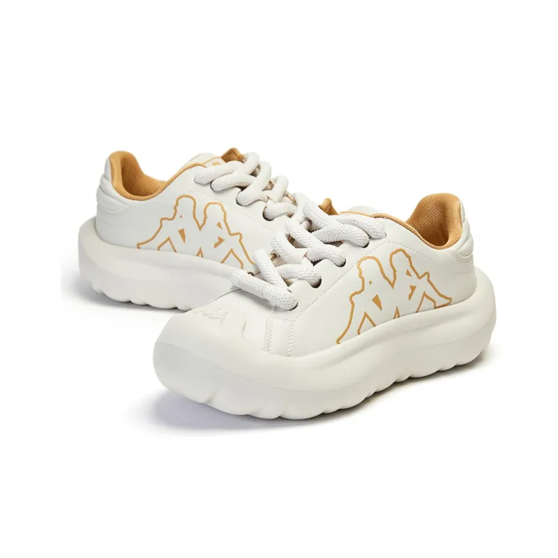 Kappa Wear Resistant Low Top Casual Shoes Women's Beige Yellow-3