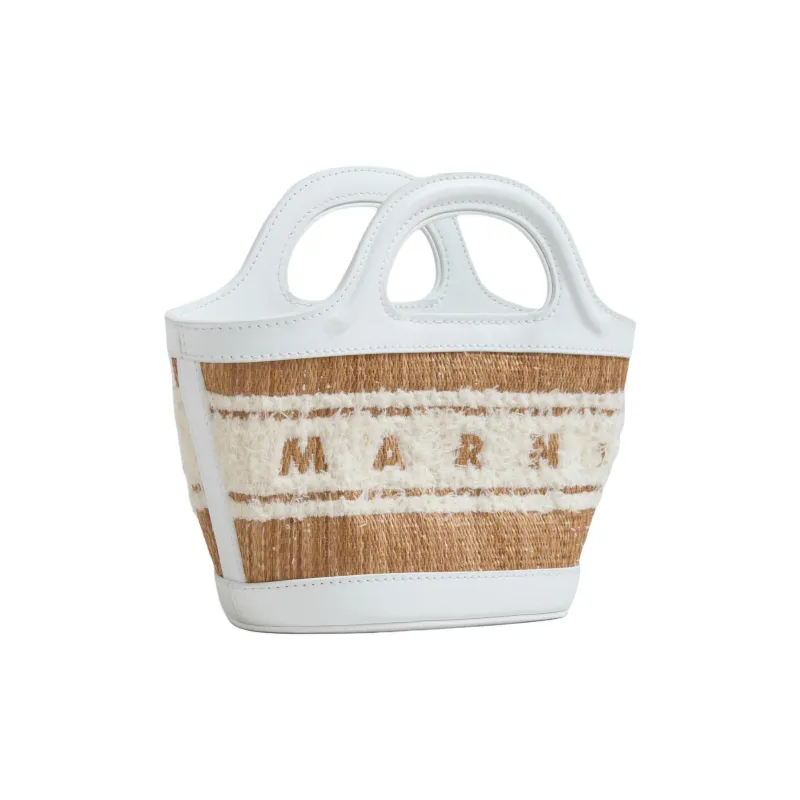 MARNI Logo Tufted Micro Tote Bag-1