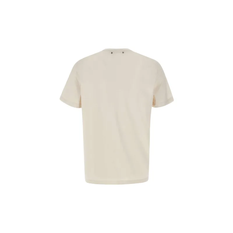 Golden Goose Deluxe Brand Logo Printed Crewneck T Shirt-1