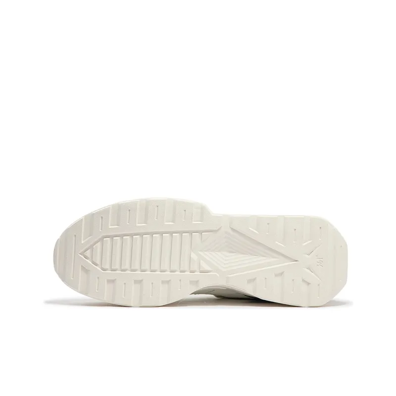 361° Cushioned Wear-Resistant Lightweight Low-Top Casual Running Shoes Men's White Green-4