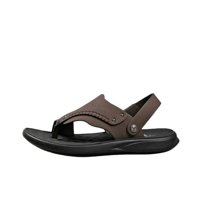 Rich birds Beach Sandals Men Brown/Black-0