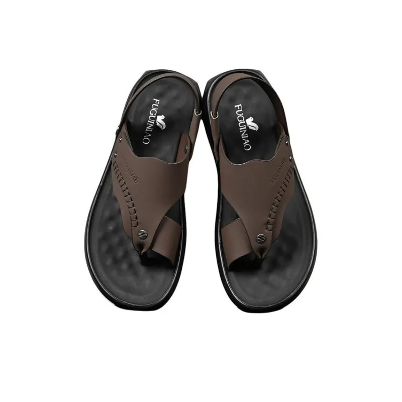 Rich birds Beach Sandals Men Brown/Black-2