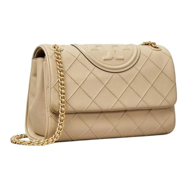 TORY BURCH Fleming Nappa Leather Crossbody Bag Shoulder Bag Women's Light Brown-1