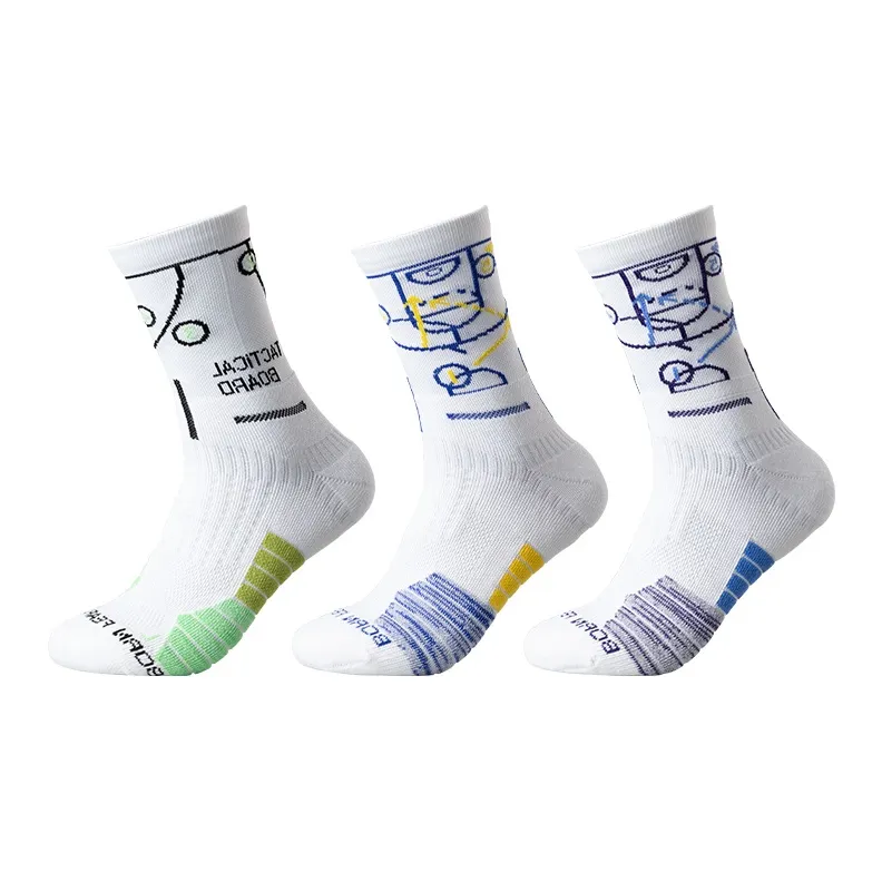 B&C.Room Basketball Socks Men's 3 Pack-4