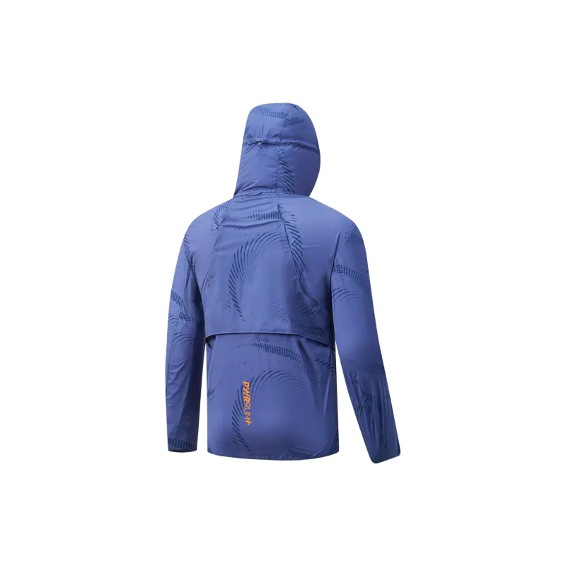 Saucony Breathable Cooling Waterproof UV Protection Sun Protection Clothing Men's Light Purple Blue Gradient-1