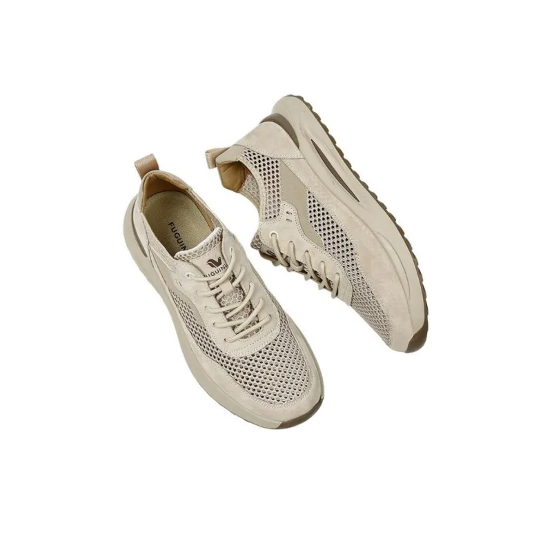 Rich Birds Height Increasing Breathable Slip-Resistant Low-Top Casual Shoes Men's-4