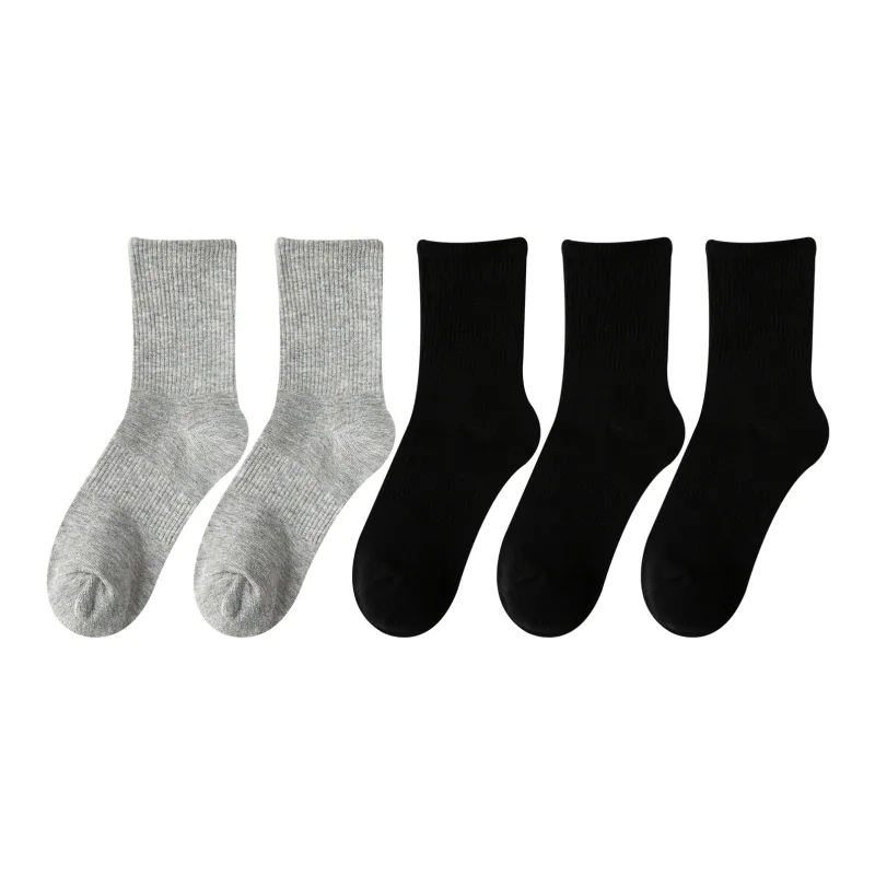 XXLLG Mid Calf Socks Unisex 5 Pack-1