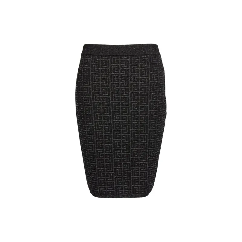 Balmain Hair Pb Labyrinth Knit Skirt-1