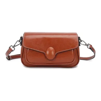 TTaG．baG Cow Leather Shoulder Bag Regular Women's Brown/Coffee/Black/White/Emerald Green/Burgundy