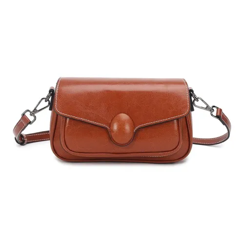 TTaG．baG Cow Leather Shoulder Bag Regular Women's Brown/Coffee/Black/White/Emerald Green/Burgundy