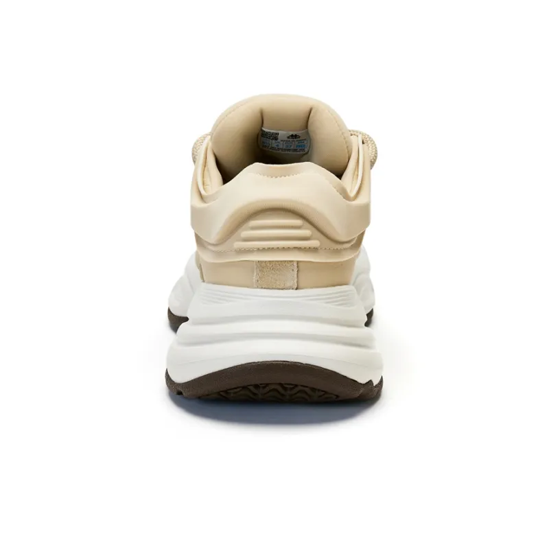 Kappa Anti Slip And Wear Resistant Height Increasing Low Top Chunky Sneakers Women's Khaki-6