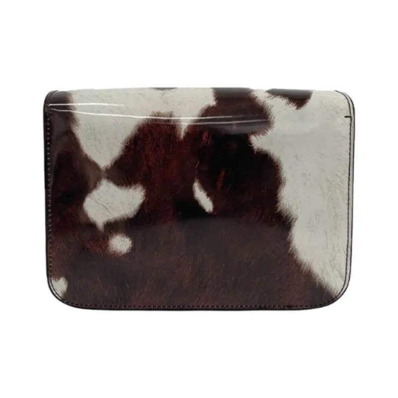 Burberry Patent Leather Cow Leather Shoulder Bag Women's Mahogany-4