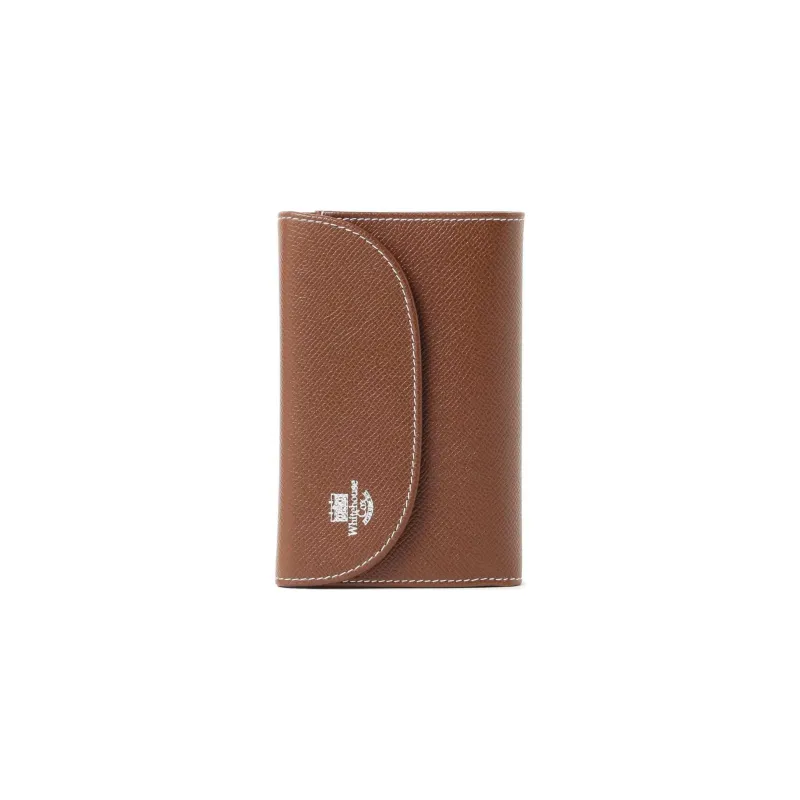Beams Bridle Collaboration Calfskin Wallet Men's Black/Brown/Marine Blue-4